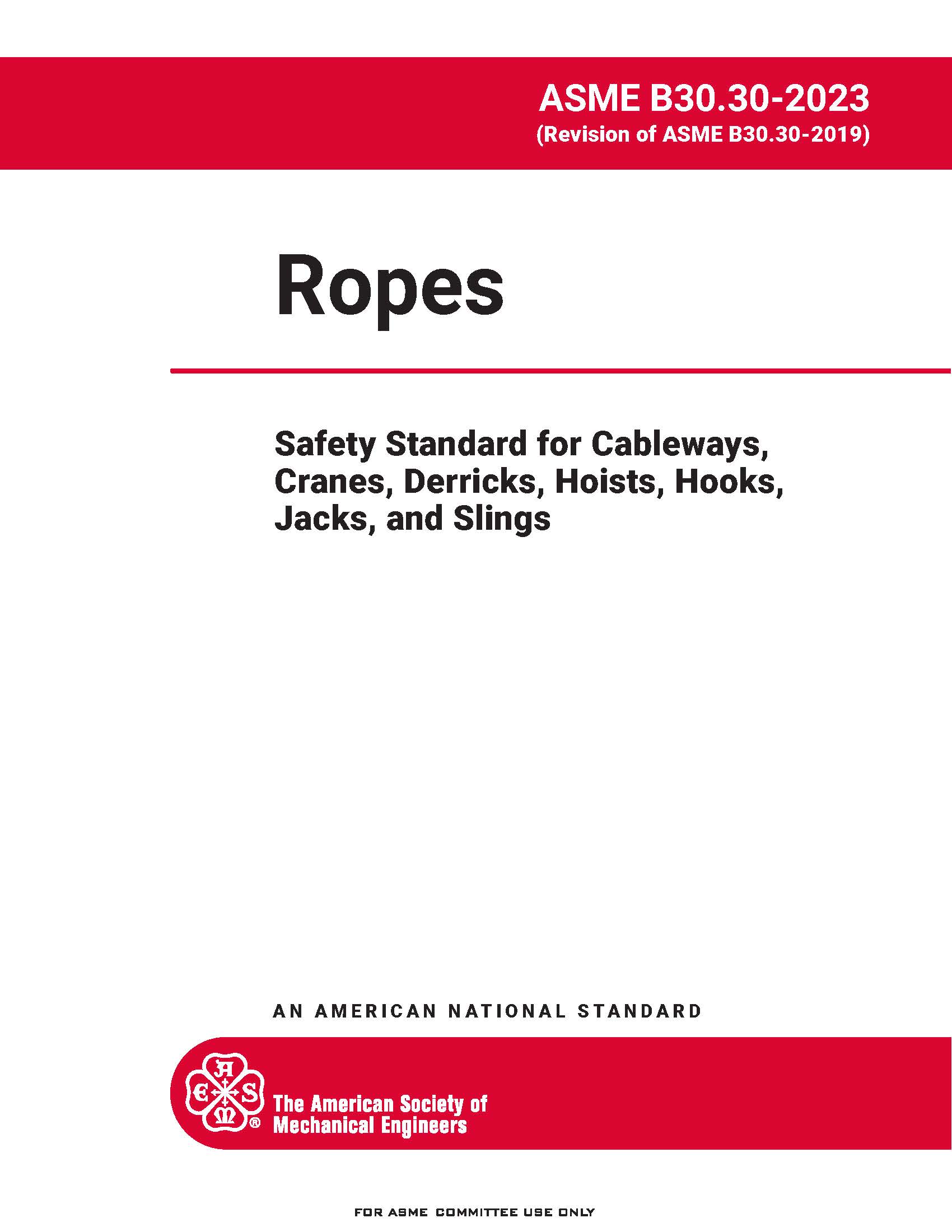 ASME B30.30 - Ropes