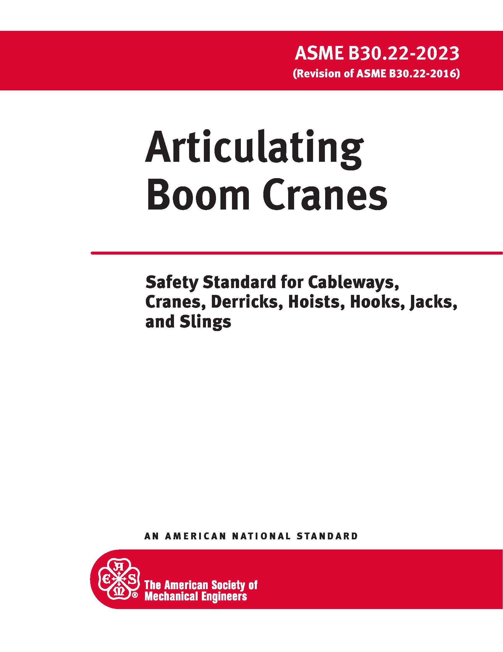 ASME B30.22 - Articulating Boom Cranes